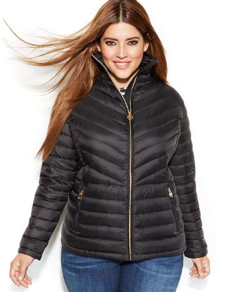 michael kors plus size women's winter coats